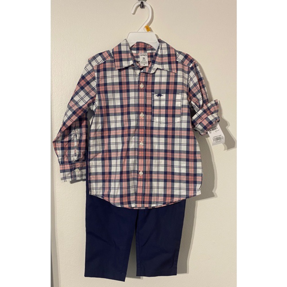 Carter’s Toddler Boys 2 Piece Set SZ 3T Pink/Blue